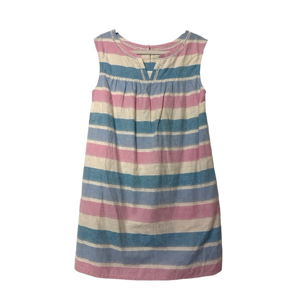 NWT Southern Tide Cora Linen Cotton Striped Mini Shift Summer Dress Size 2 - Picture 3 of 8